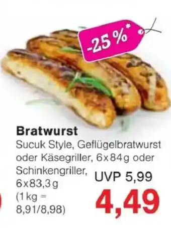 Jawoll Bratwurst Angebot