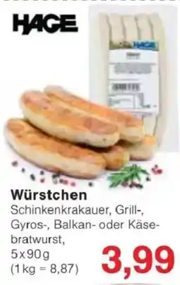 Jawoll HAGE Würstchen Angebot