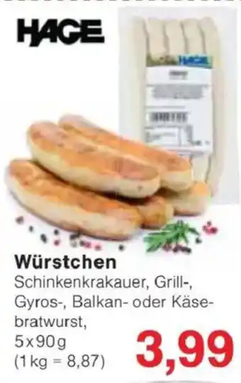 Jawoll HAGE Würstchen Angebot