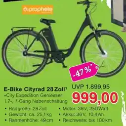 Jawoll Prophete E-Bike Cityrad 28 Zoll Angebot