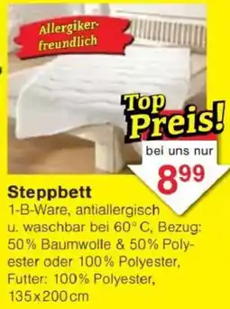 Jawoll Steppbett Angebot