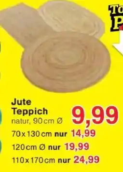Jawoll Jute Teppich Angebot