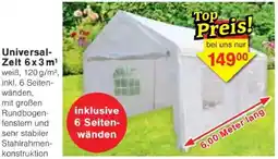 Jawoll Universal- Zelt 6x3m Angebot