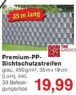 Jawoll TIM GARDEN Premium-PP- Sichtschutzstreifen Angebot