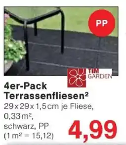 Jawoll TIM GARDEN Terrassenfliesen² er-Pack Terrassenfliesen Angebot