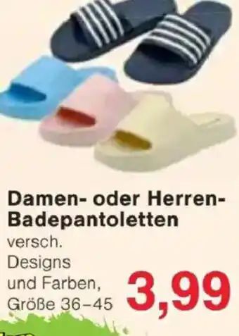 Jawoll Damen- oder Herren- Badepantoletten Angebot