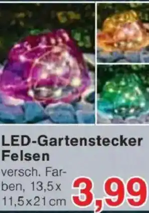 Jawoll LED-Gartenstecker Felsen Angebot