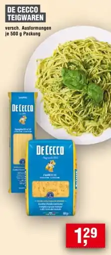 Handelshof DE CECCO TEIGWAREN Angebot