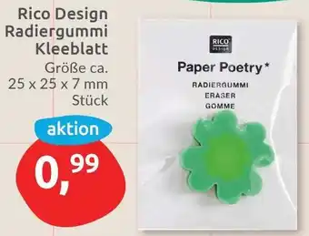 Budni Rico Design Radiergummi Kleeblatt Angebot