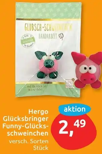 Budni Hergo Glücksbringer Funny-Glücksschweinchen Angebot