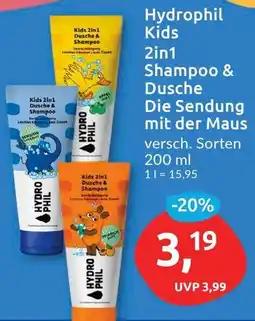 Budni Hydrophil Kids 2in1 Shampoo & Dusche Die Sendung mit der Maus Angebot