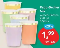 Budni Papp-Becher Mix Angebot