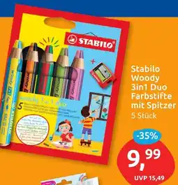Budni Stabilo Woody 3in1 Duo Farbstifte mit Spitzer Angebot