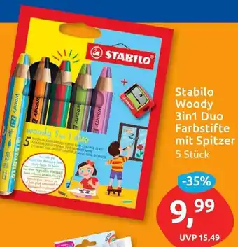 Budni Stabilo Woody 3in1 Duo Farbstifte mit Spitzer Angebot