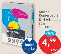 Budni Maker Kopierpapier DIN A4 Angebot
