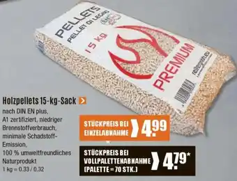 V Baumarkt Holzpellets Angebot