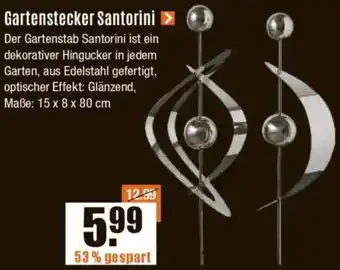 V Baumarkt Gartenstecker Santorini Angebot