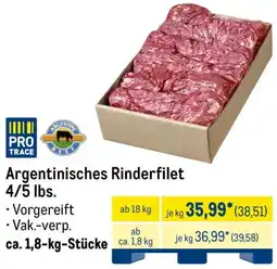 METRO Argentinisches Rinderfilet Angebot