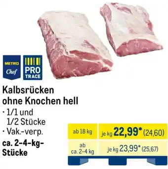 METRO METRO Chef Kalbsrücken ohne Knochen hell Angebot