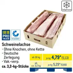 METRO Schweinelachse Angebot