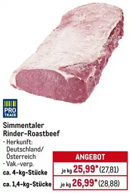METRO Simmentaler Rinder-Roastbeef Angebot