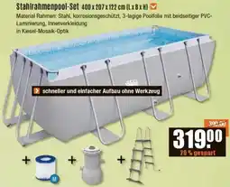 V Baumarkt Stahlrahmenpool-Set Angebot