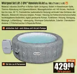 V Baumarkt Whirlpool Set LAY-Z-SPA Honolulu AirJet Angebot
