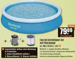 V Baumarkt Fast Set Aufstellpool-Set mit Filterpumpe Angebot