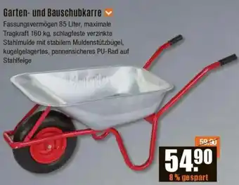 V Baumarkt Garten- und Bauschubkarre Angebot
