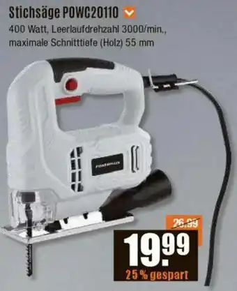 V Baumarkt Stichsäge POWC20110 Angebot