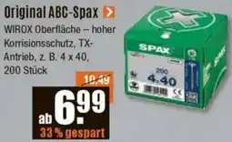 V Baumarkt Original ABC-Spax Angebot