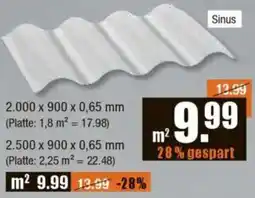 V Baumarkt Polycarbonat-Wellplatte Angebot