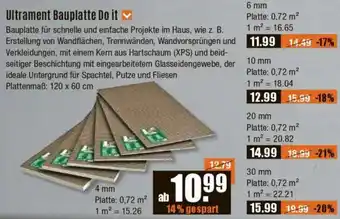 V Baumarkt Ultrament Bauplatte Do it Angebot