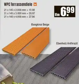 V Baumarkt WPC Terrassendiele Angebot