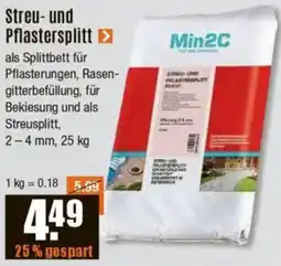 V Baumarkt Min2C Streu- und Pflastersplitt Angebot