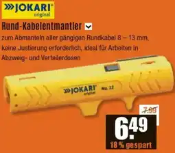 V Baumarkt JOKARI Rund-Kabelentmantler Angebot