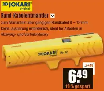V Baumarkt JOKARI Rund-Kabelentmantler Angebot