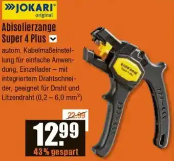 V Baumarkt Jokari Abisolierzange Super 4 Plus Angebot