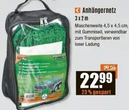 V Baumarkt Anhängernetz 3x2m Angebot
