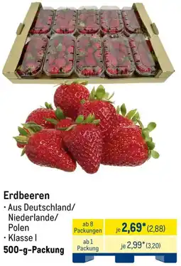 METRO Erdbeeren Angebot