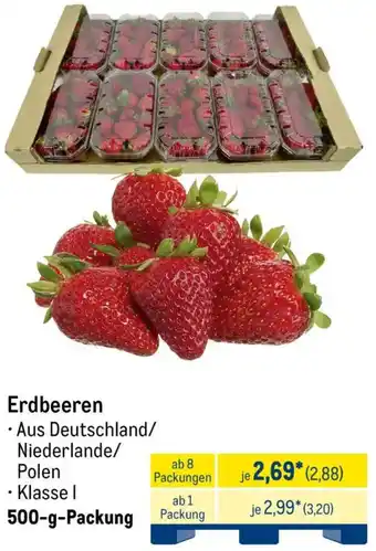 METRO Erdbeeren Angebot