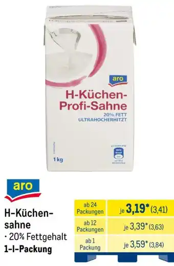 METRO aro H-Küchensahne Angebot