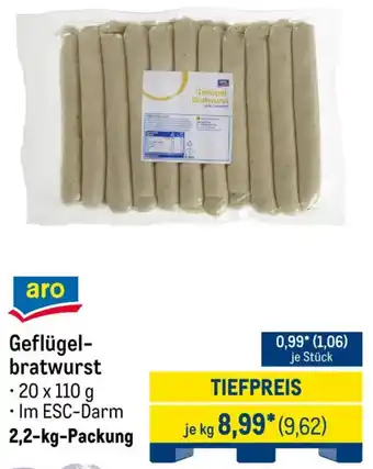 METRO aro Geflügelbratwurst Angebot