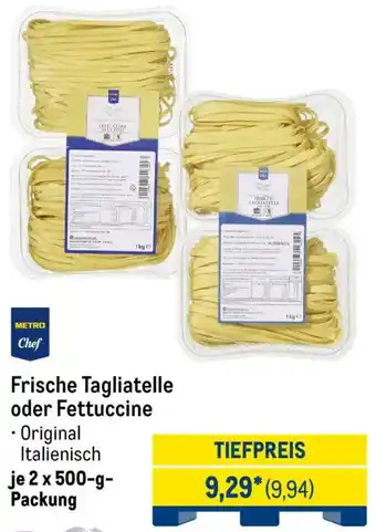 METRO METRO Chef Frische Tagliatelle oder Fettuccine Angebot