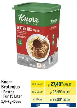 METRO Knorr Bratenjus Angebot