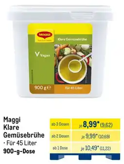 METRO Maggi Klare Gemüsebrühe Angebot