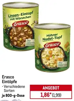METRO Erasco Eintöpfe Angebot