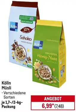 METRO Kölln Müsli Angebot