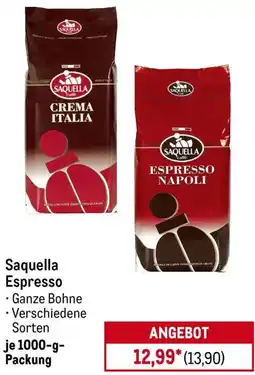 METRO Saquella Espresso Angebot