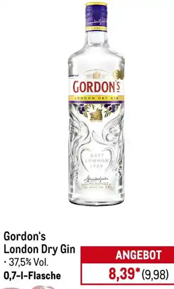 METRO Gordon's London Dry Gin Angebot
